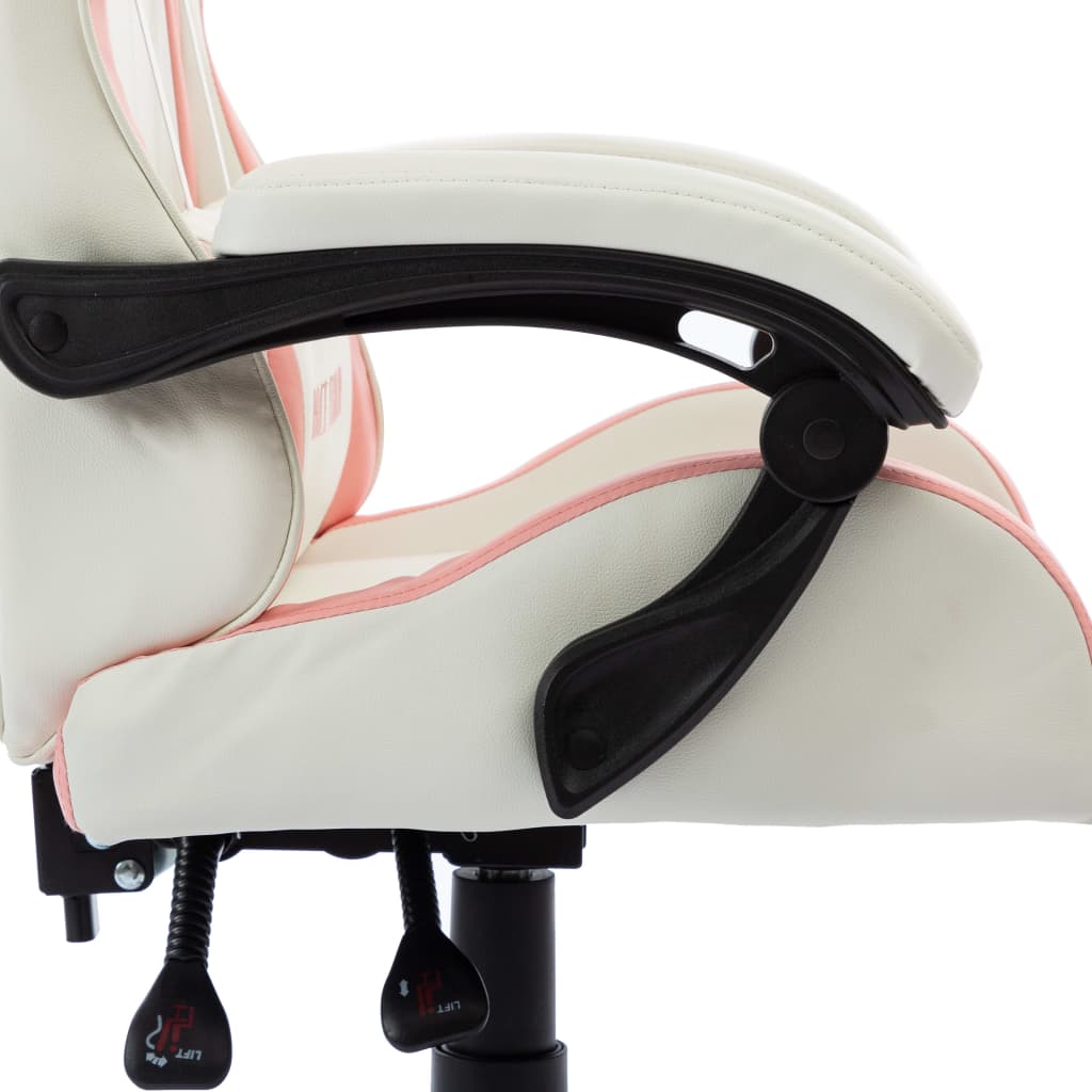 Gaming chair, pink, artificial leather