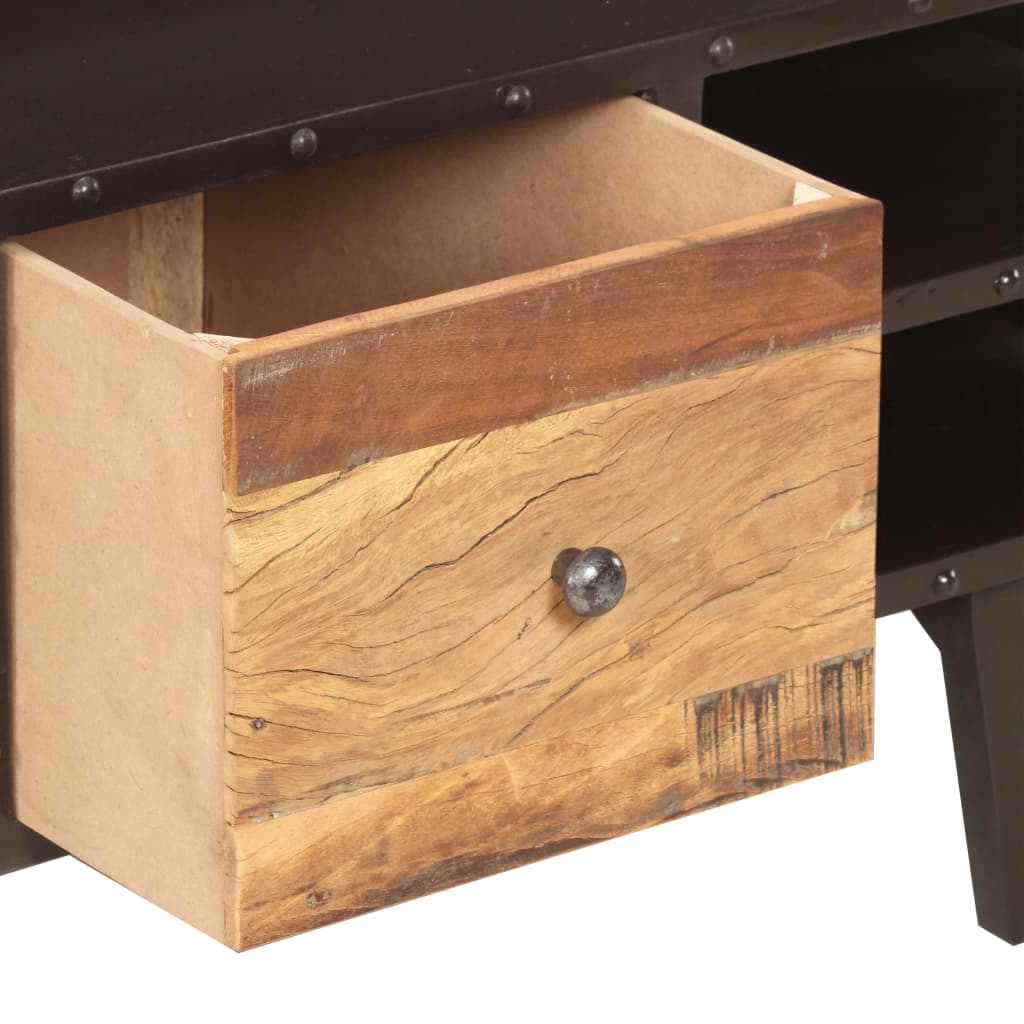 Coffee table 100x50x45cm, solid reclaimed wood
