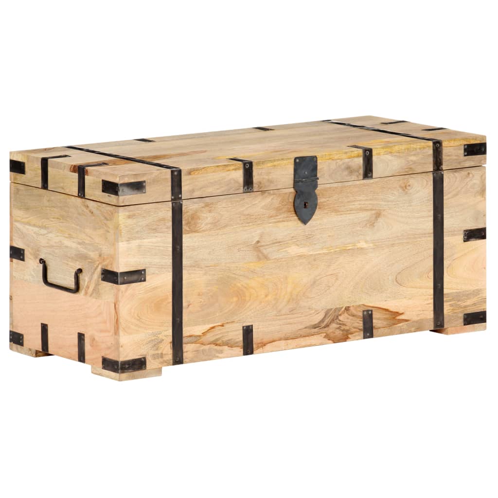 Trunk, 90x40x40cm, solid mango wood