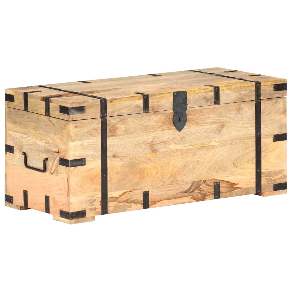 Trunk, 90x40x40cm, solid mango wood