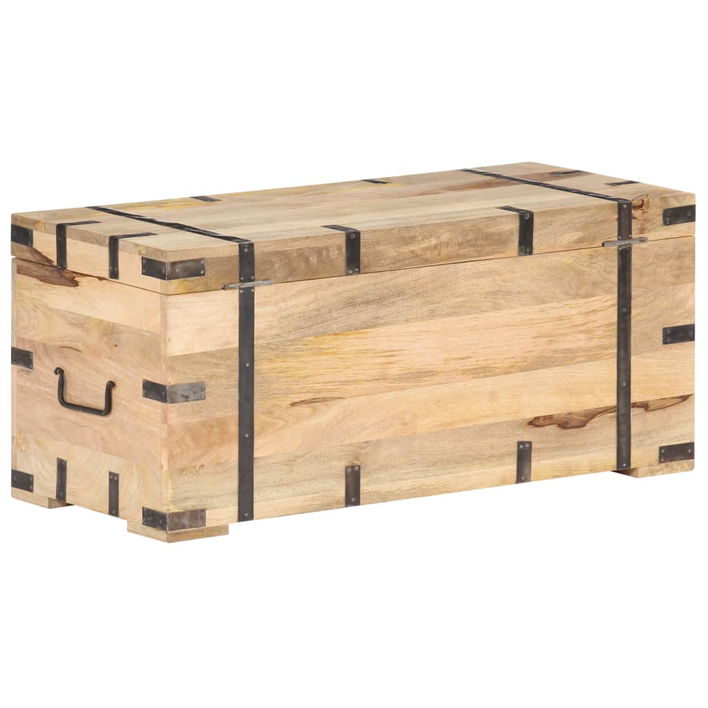 Trunk, 90x40x40cm, solid mango wood