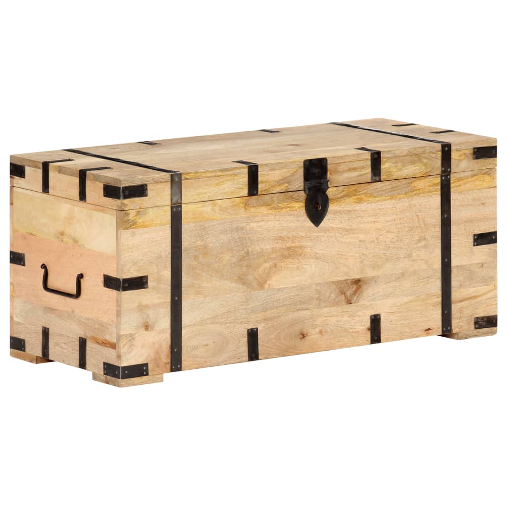 Trunk, 90x40x40cm, solid mango wood
