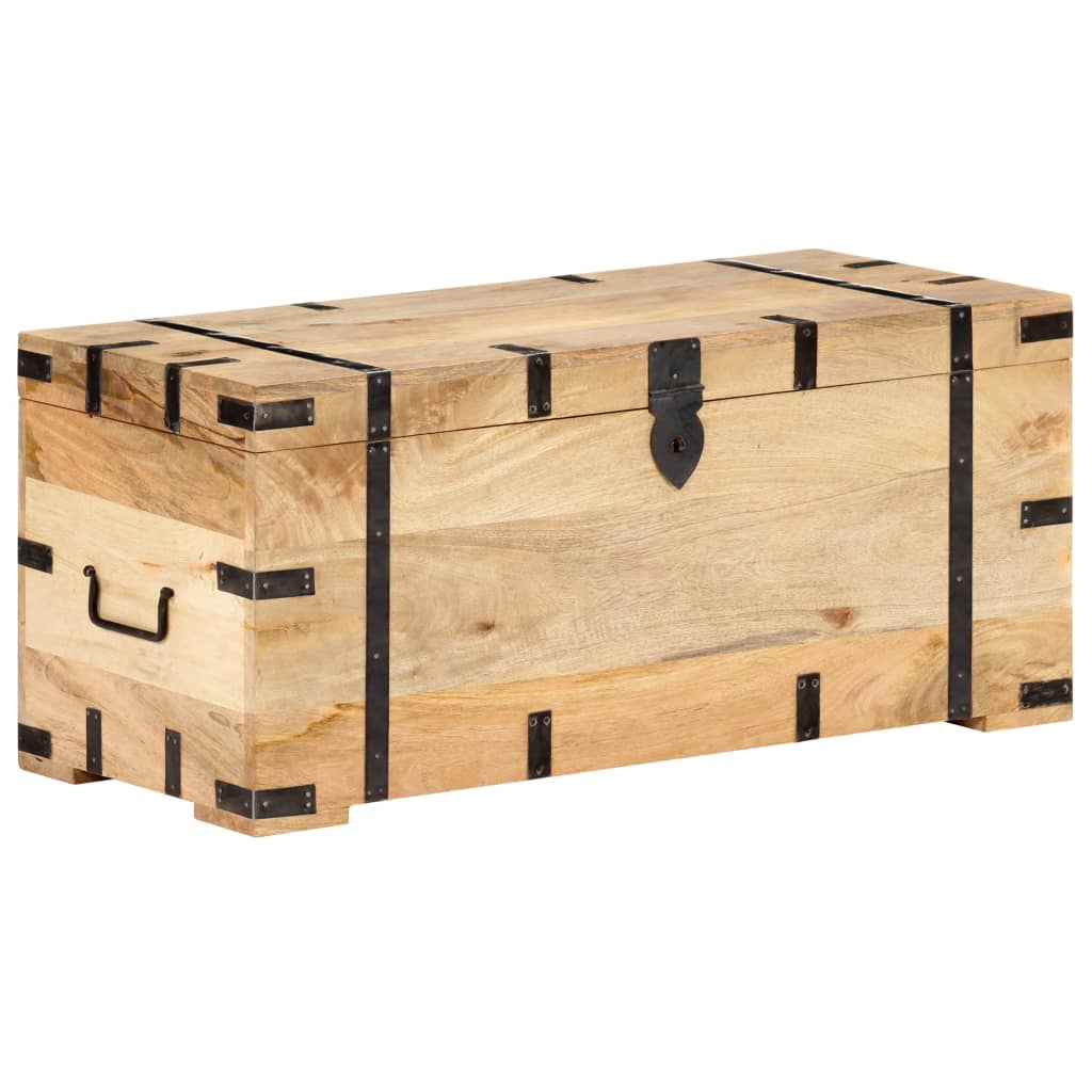 Trunk, 90x40x40cm, solid mango wood
