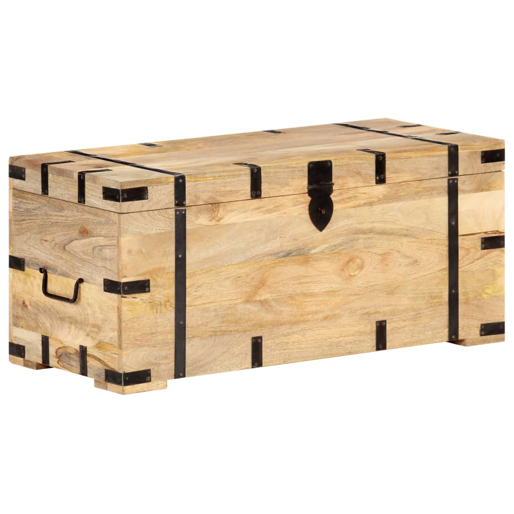 Trunk, 90x40x40cm, solid mango wood