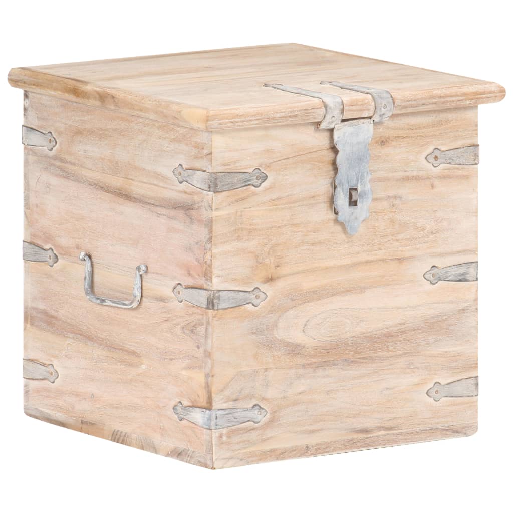 Trunk, 40x40x40cm, solid acacia wood