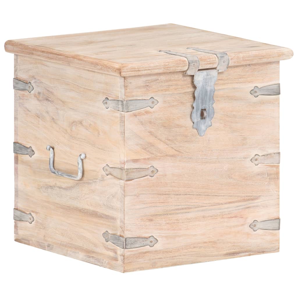 Trunk, 40x40x40cm, solid acacia wood