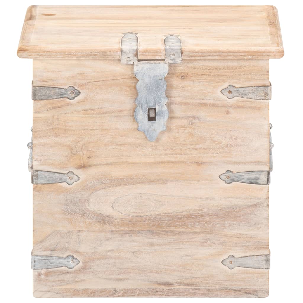 Trunk, 40x40x40cm, solid acacia wood