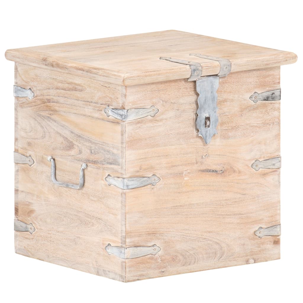 Trunk, 40x40x40cm, solid acacia wood