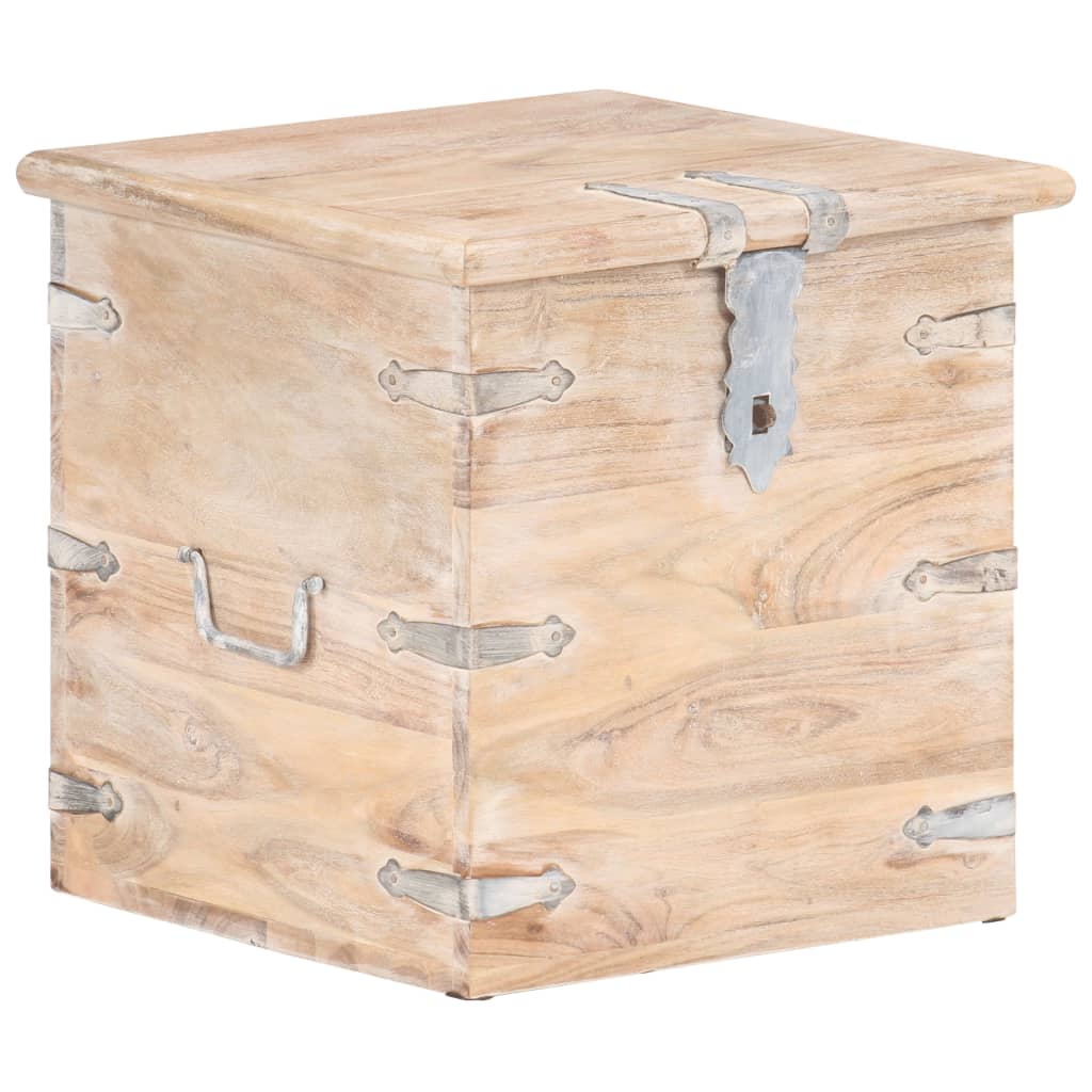 Trunk, 40x40x40cm, solid acacia wood