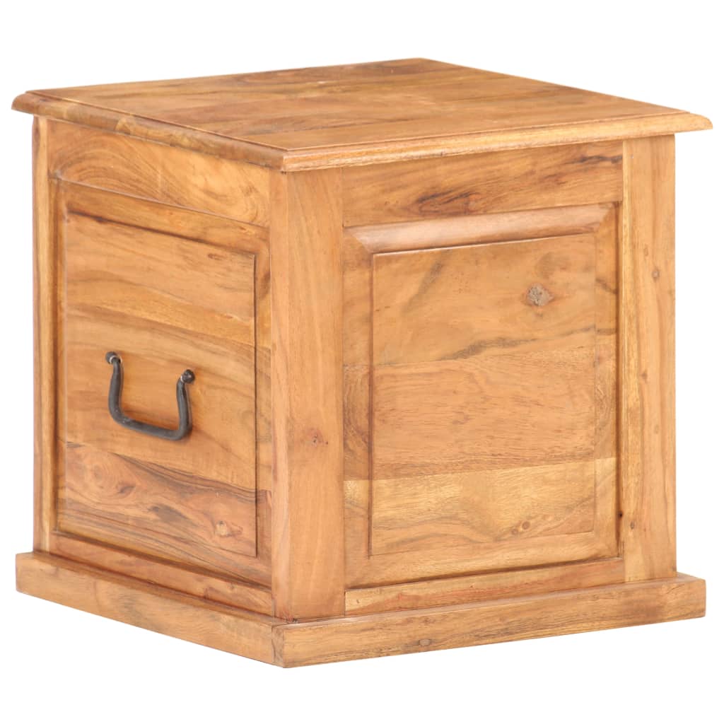 Trunk, 40x40x40cm, solid acacia wood