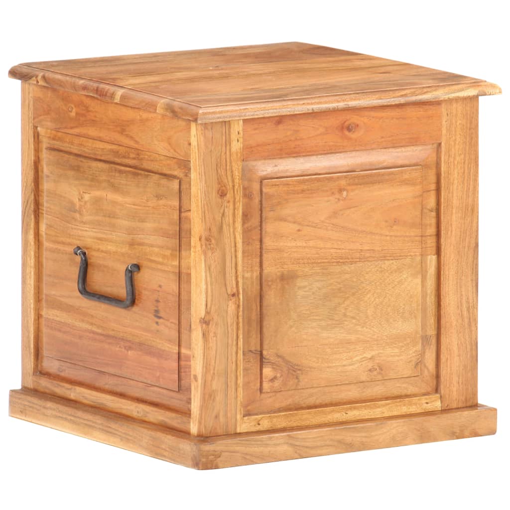Trunk, 40x40x40cm, solid acacia wood