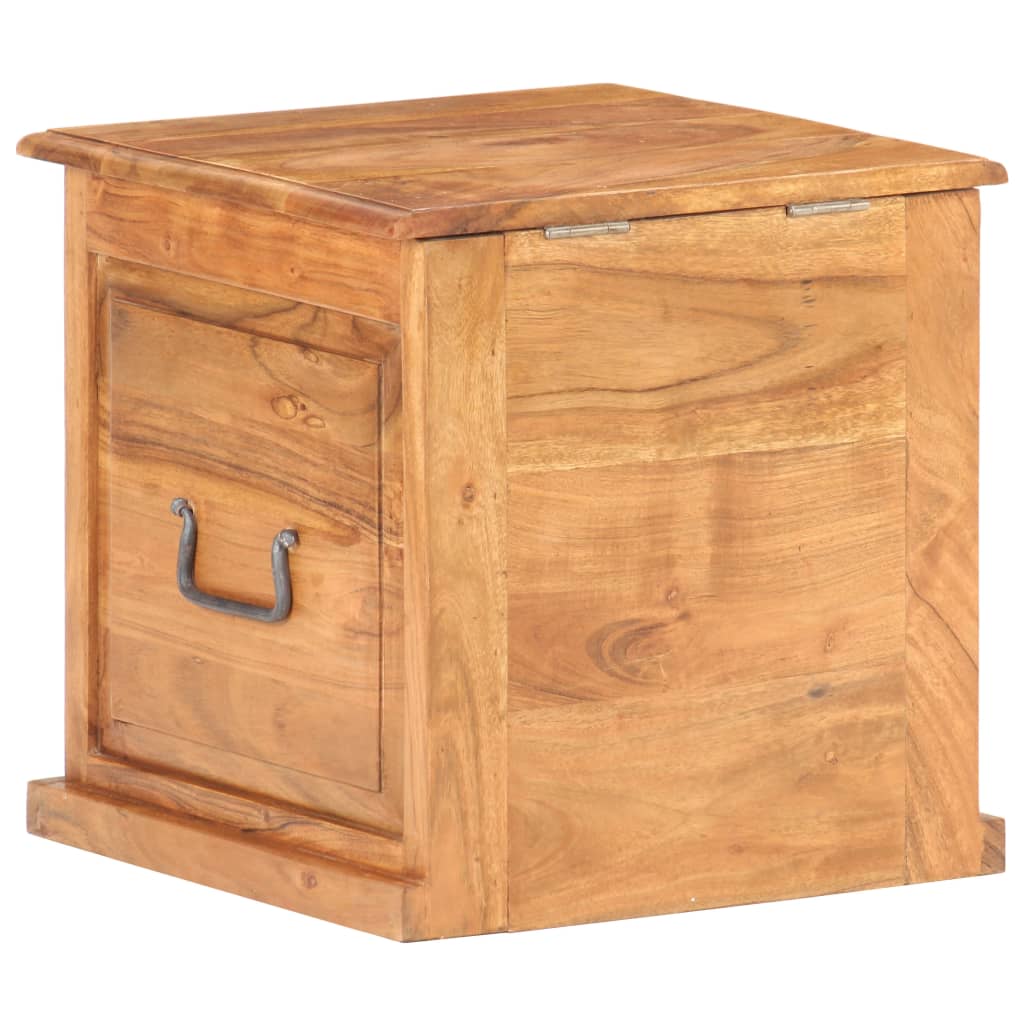 Trunk, 40x40x40cm, solid acacia wood