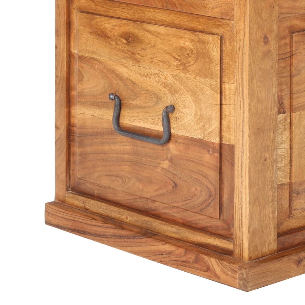 Trunk, 40x40x40cm, solid acacia wood