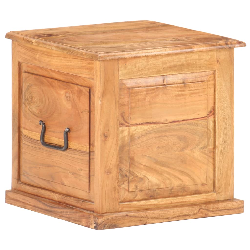 Trunk, 40x40x40cm, solid acacia wood