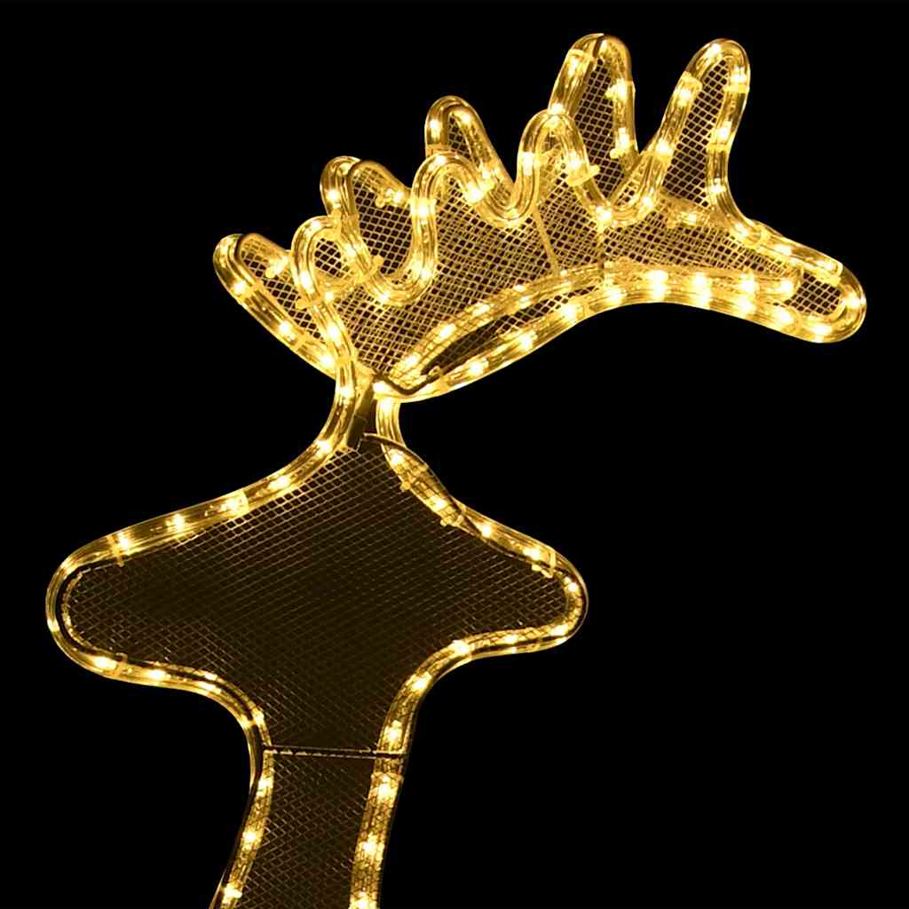 Kalėdų dekoracija elnias MAGIC, 60x24x89cm, 306 LED lemputės