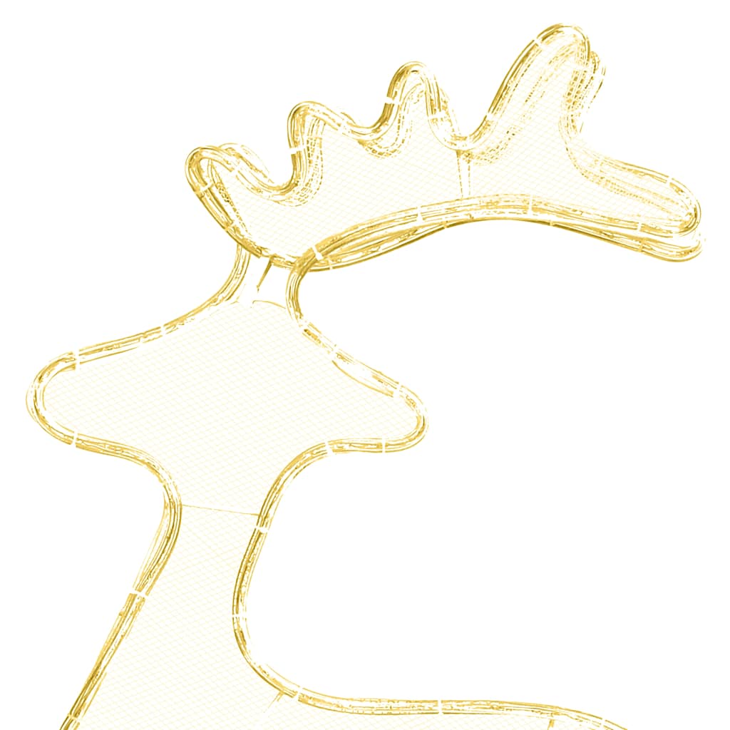 Kalėdų dekoracija elnias MAGIC, 60x24x89cm, 306 LED lemputės