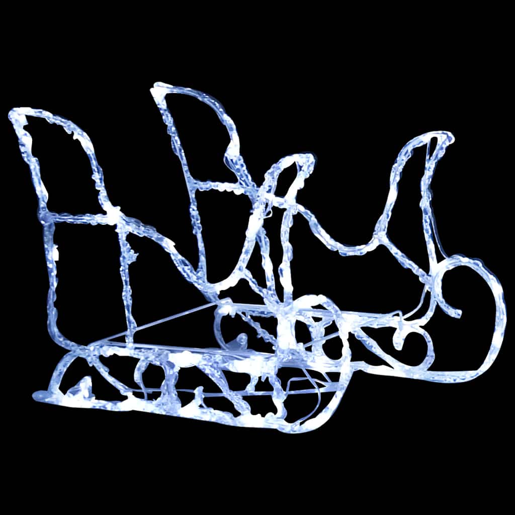 Kalėdų dekoracija elniai ir rogės MAGIC, akrilas, 160 LED lempučių