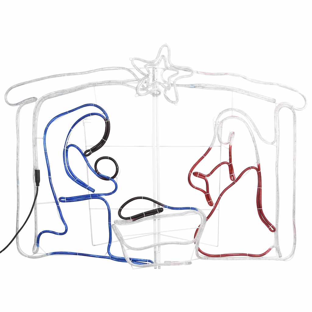 Kalėdų dekoracija Kristaus gimimas STAR, 116x41x87cm, 240 LED