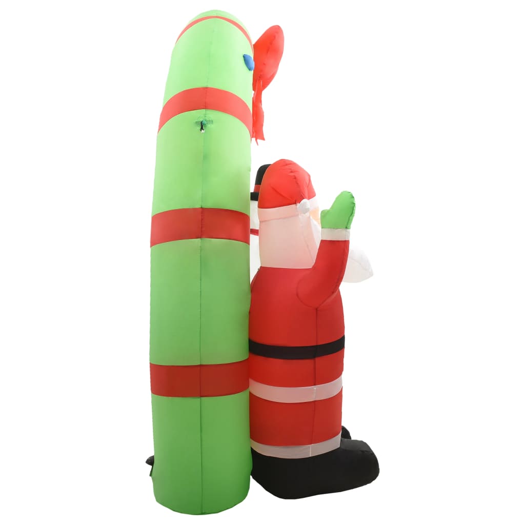 Pripučiama arka su Kalėdų Seneliu ir sniego seniu SPARKLE, LED, 223cm