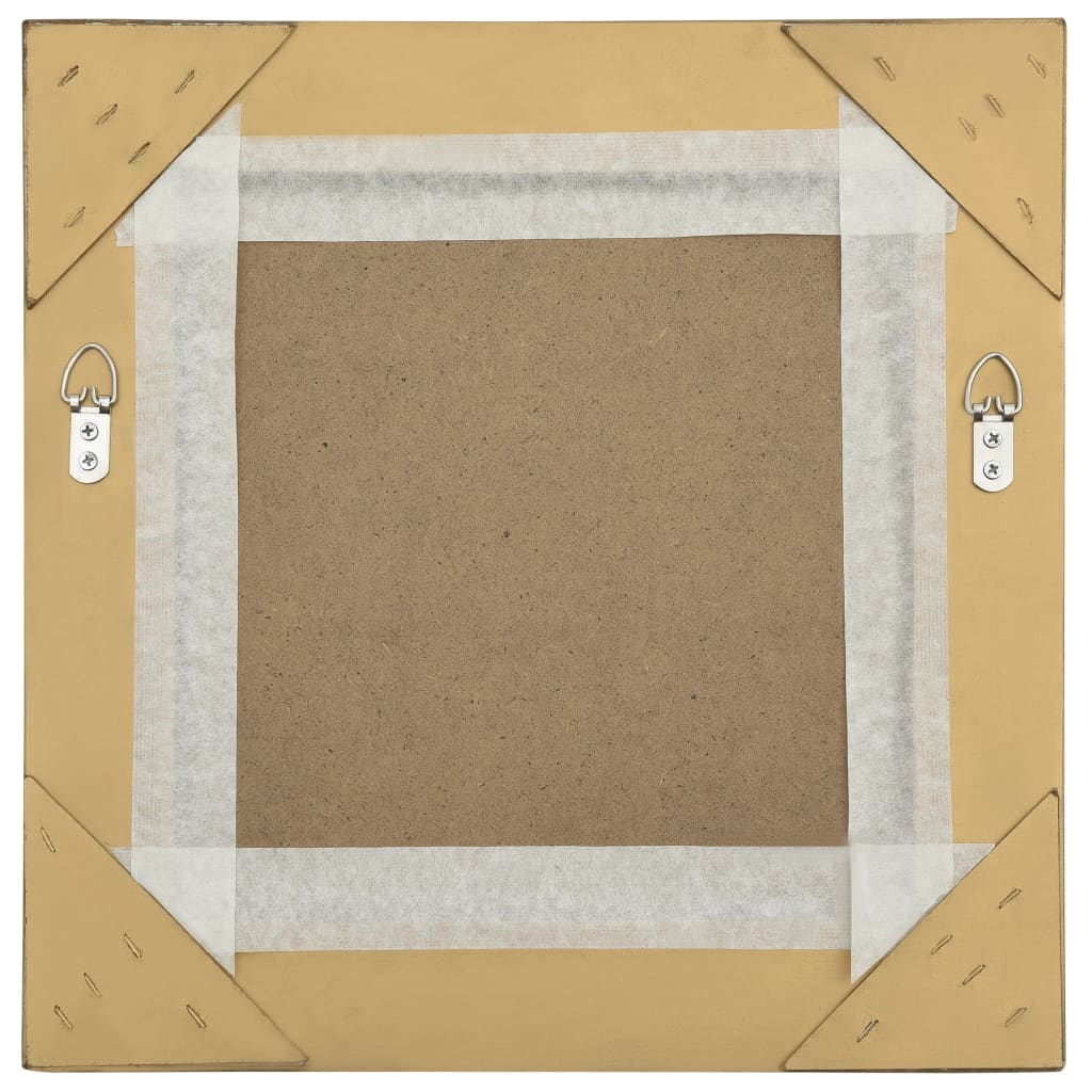 Sieninis veidrodis, aukso spalvos, 40x40cm, barokinis stilius
