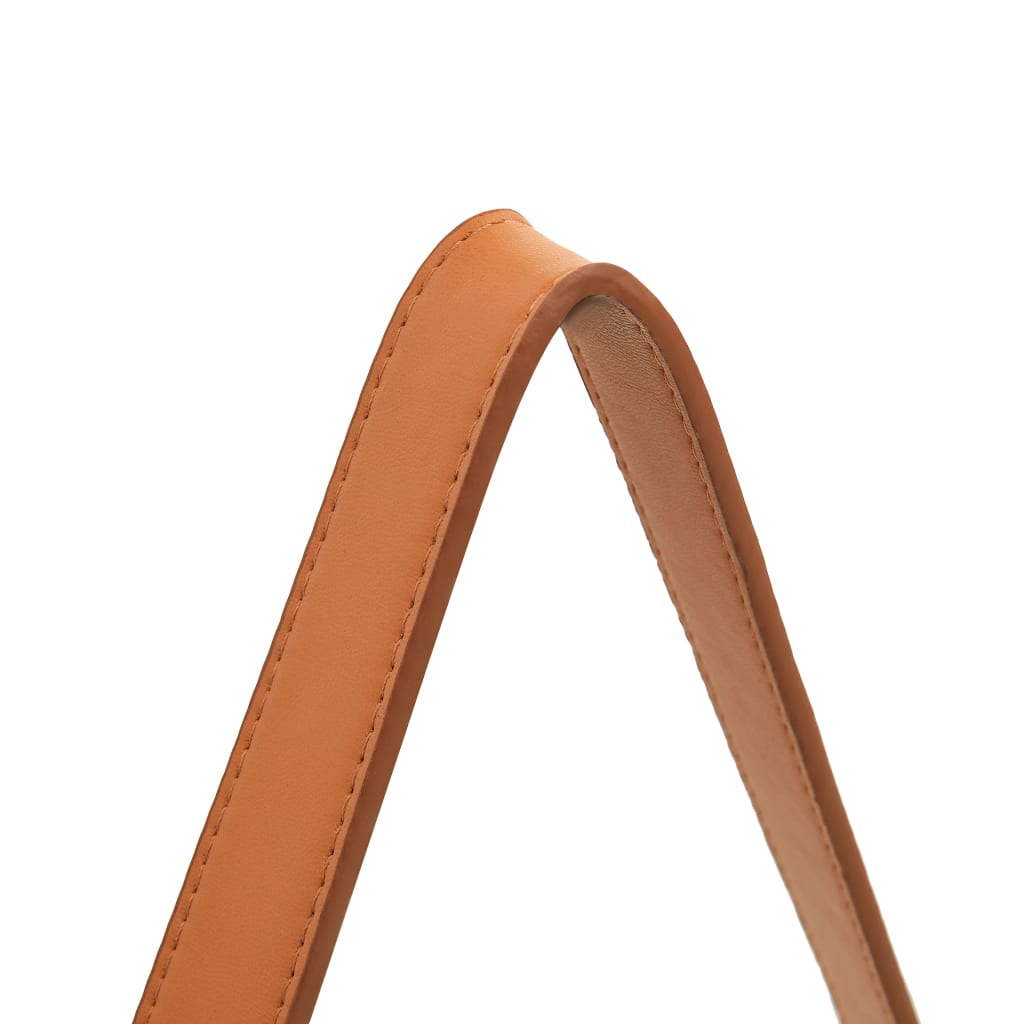 Sienas spogulis ar siksnu, balts, 40cm