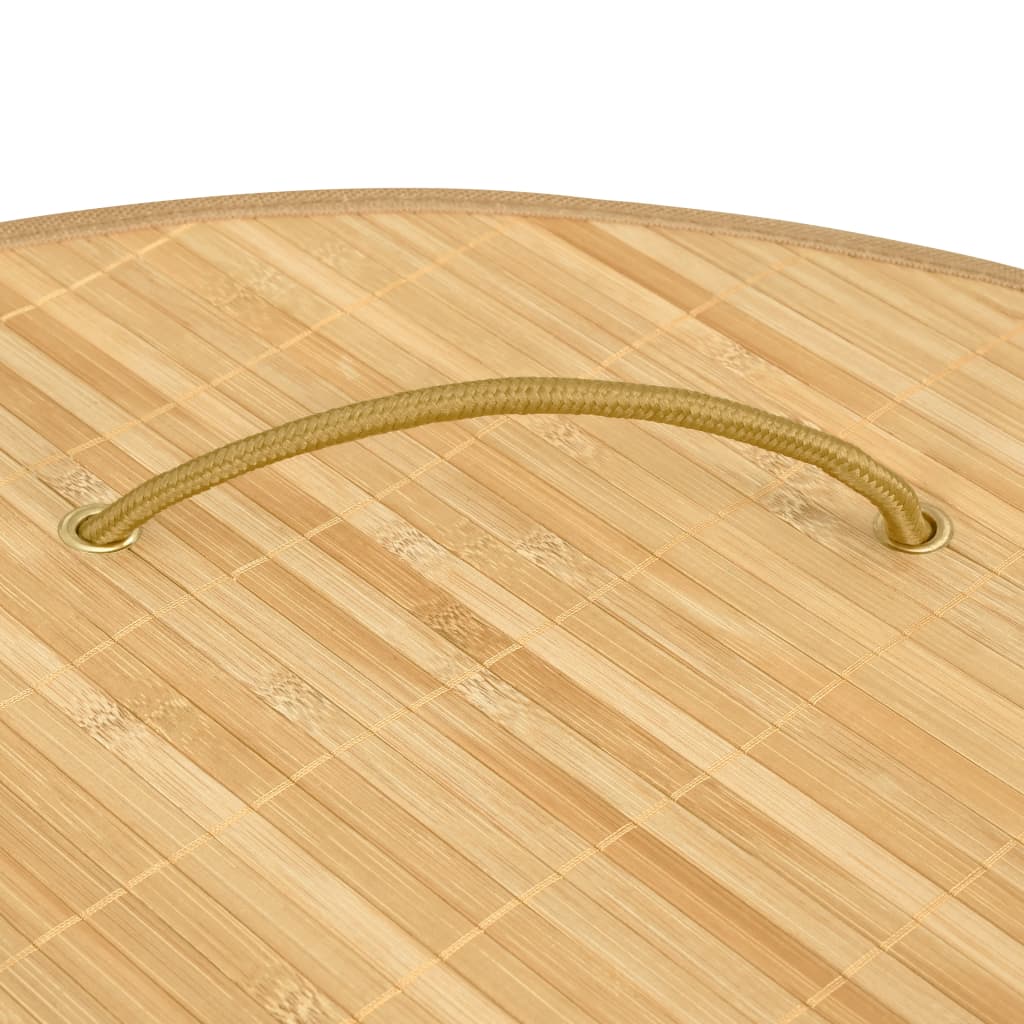 Corner laundry basket, bamboo, 60l