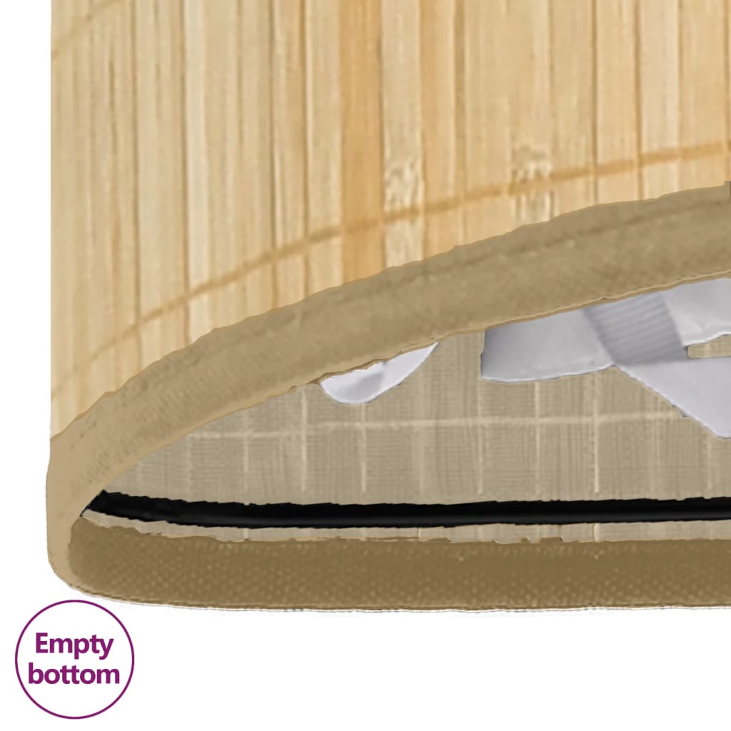 Corner laundry basket, bamboo, 60l