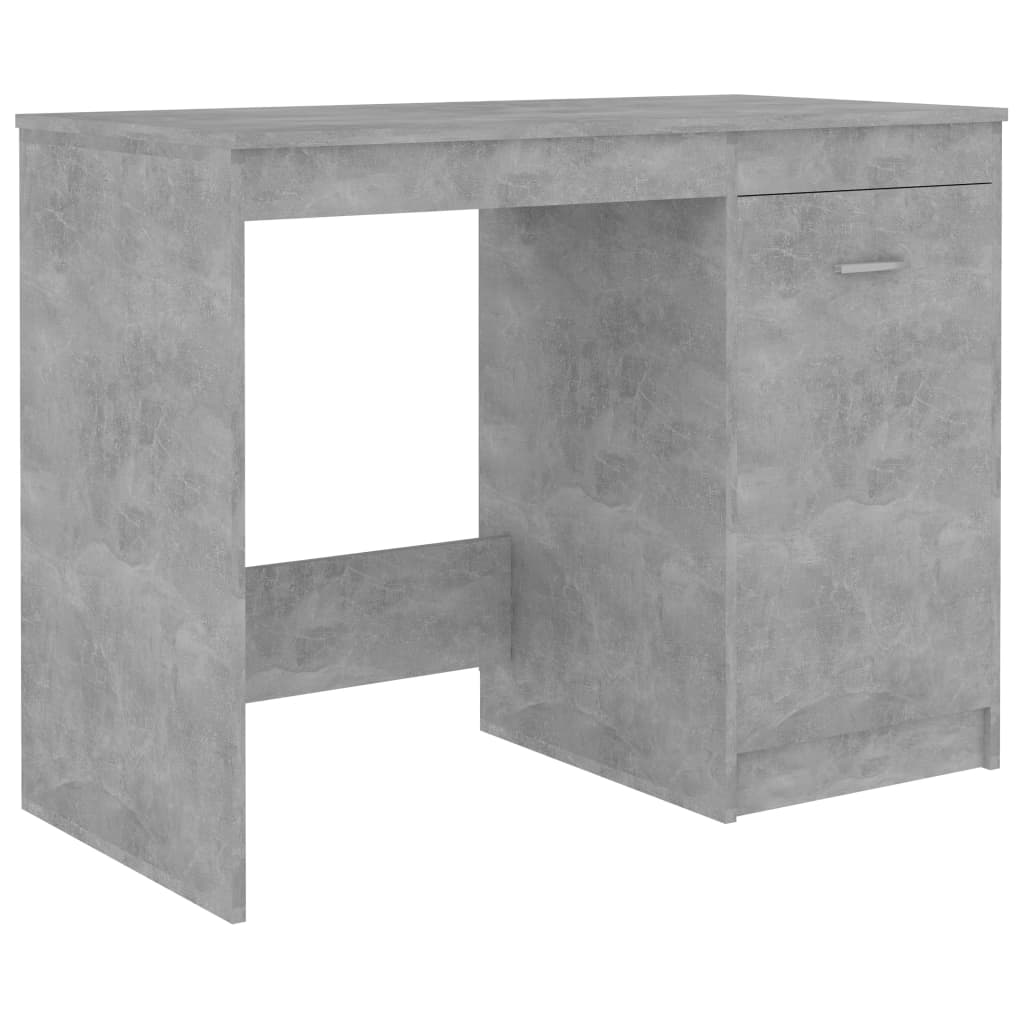 Desk, concrete grey, 140x50x76cm, engineered wood
