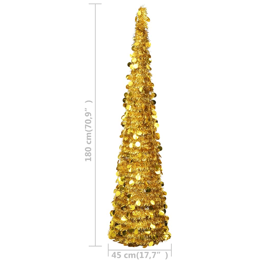 Dirbtiniai Kalėdų medžiai PET Gold