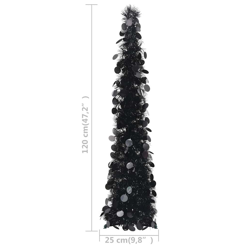 Dirbtiniai Kalėdų medžiai PET Black