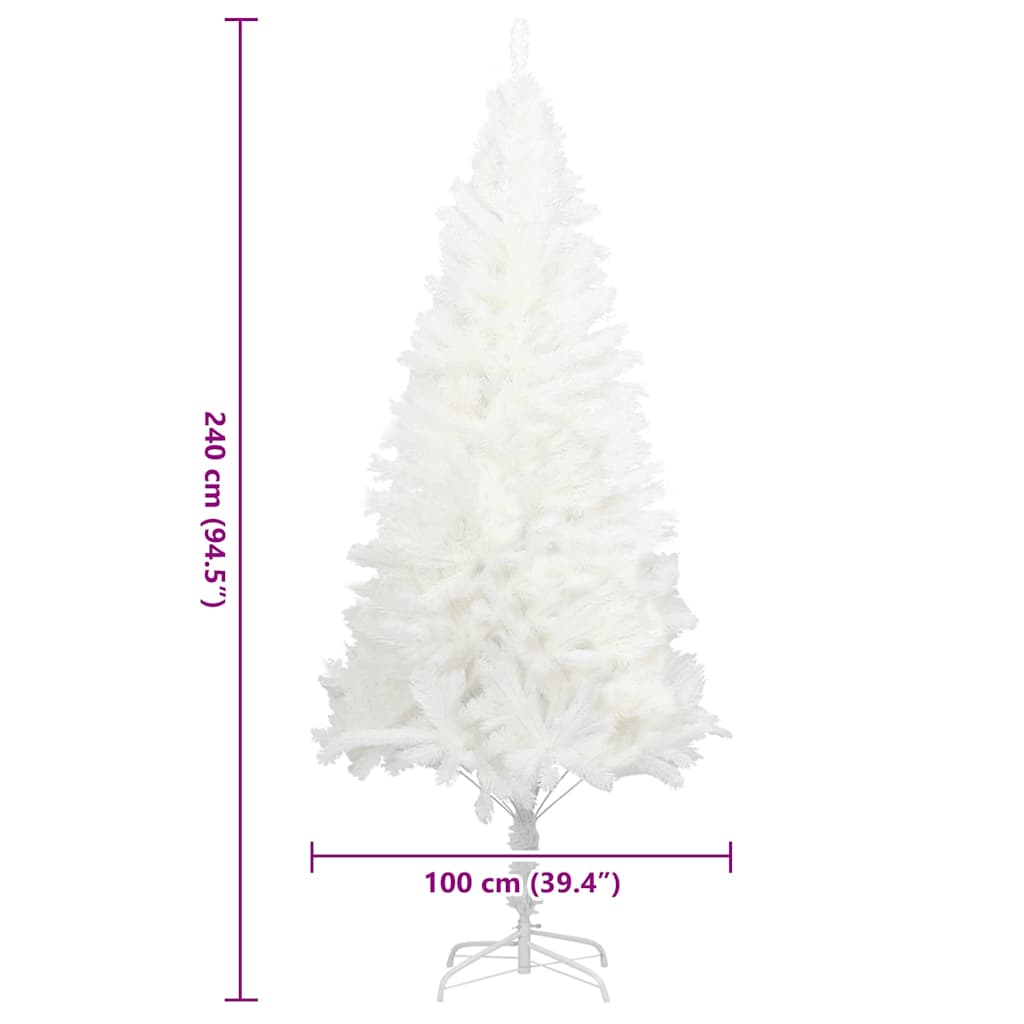 Mākslīgā Ziemassvētku eglīte, BLOOM POLAR, balta, 240cm., ar reālistiskām skujām