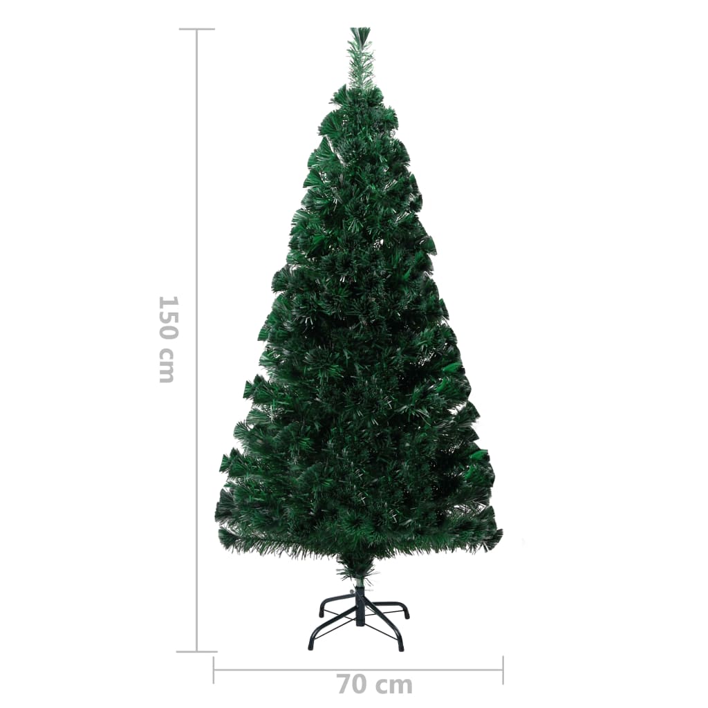 Dirbtinė Kalėdų eglutė BLOOM POLAR, su stovu, žalia, 150cm., optinis pluoštas