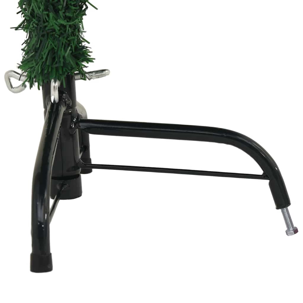 Mākslīgā pusīgā Ziemassvētku eglīte ar statīvu, zaļa, 150cm, PVC