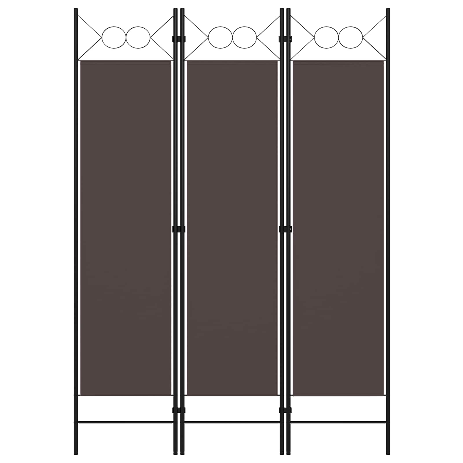 Room divider, 3-panel, brown, 120x180cm