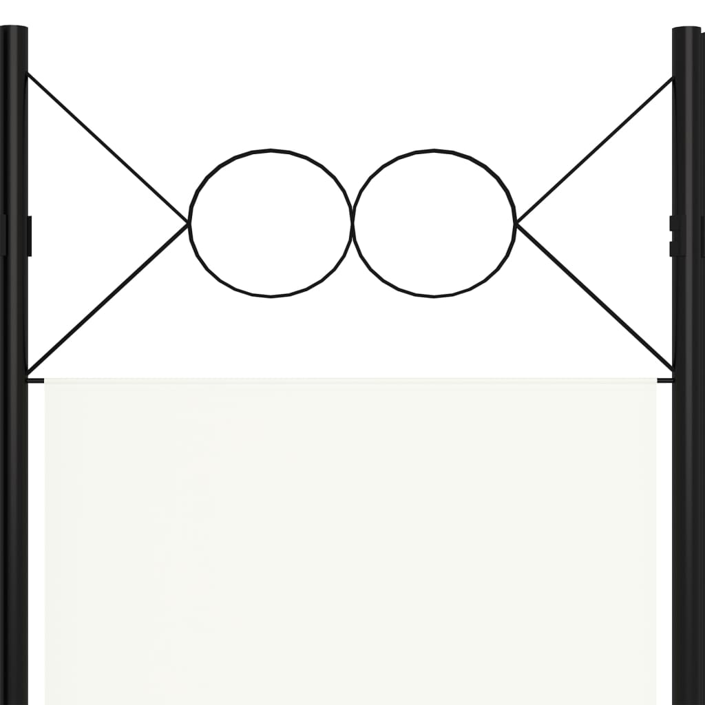Room divider, 4-panel, white, 160x180cm