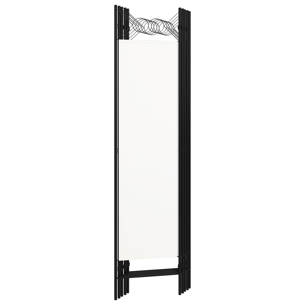 Room divider, 5-panel, white, 200x180cm