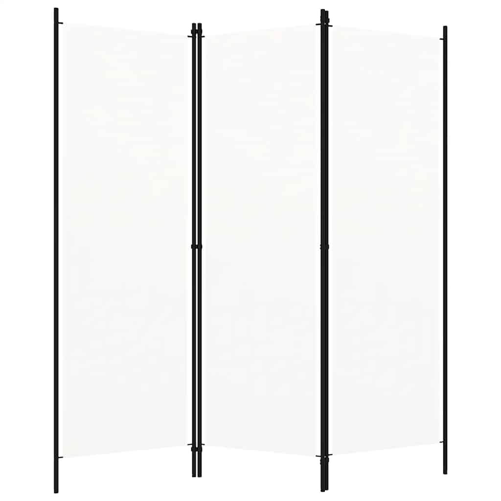 Room divider, 3-panel, white, 150x180cm