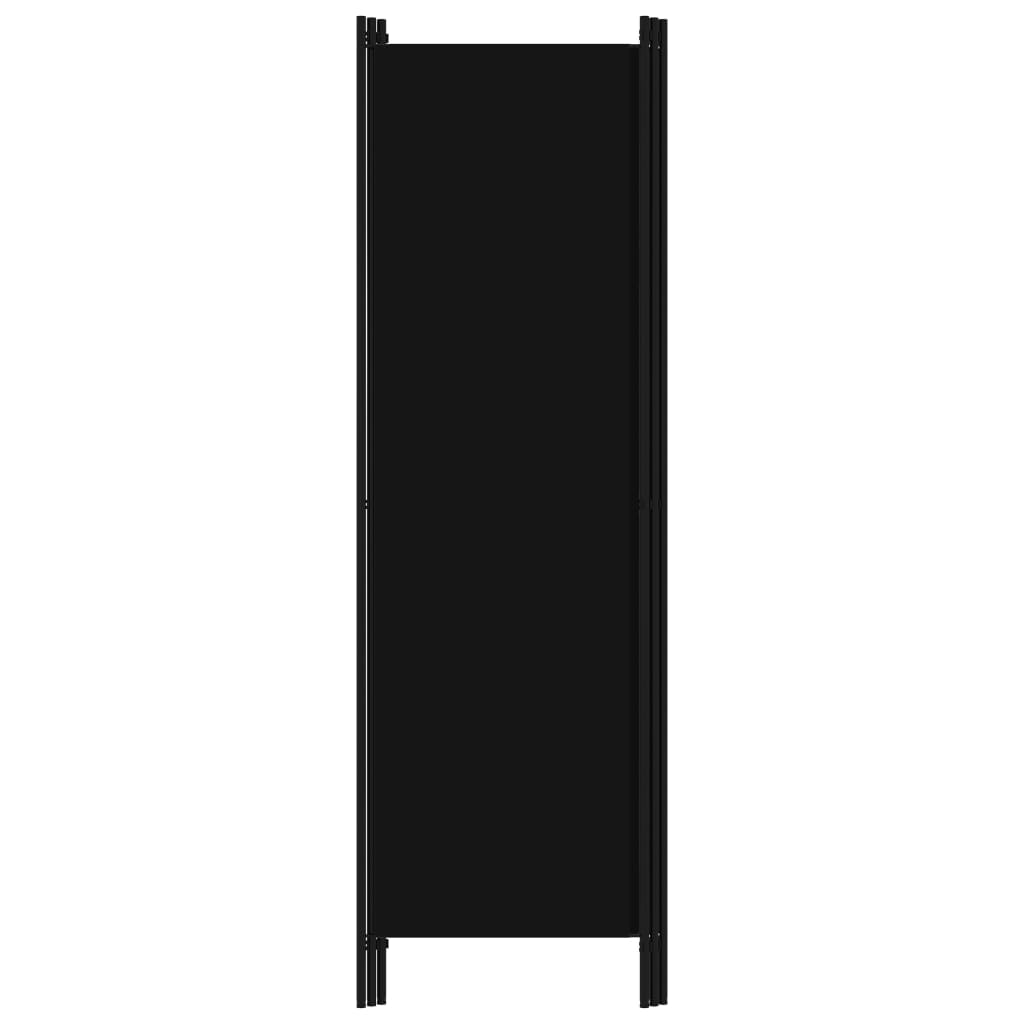 Room divider, 3-panel, black, 150x180cm