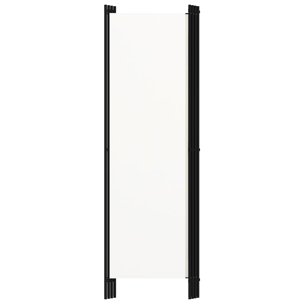 Room Divider, 4-Panel, White, 200x180cm