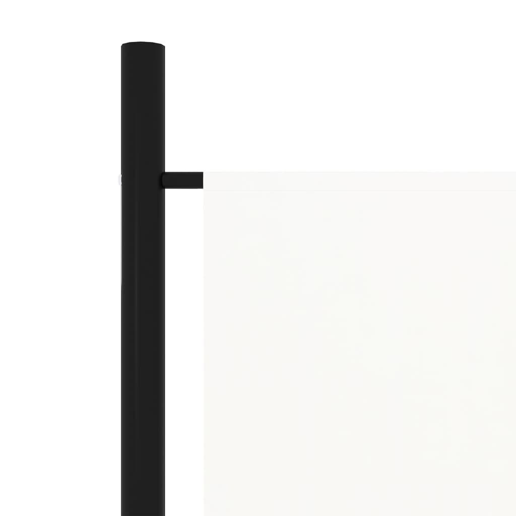 Room Divider, 4-Panel, White, 200x180cm