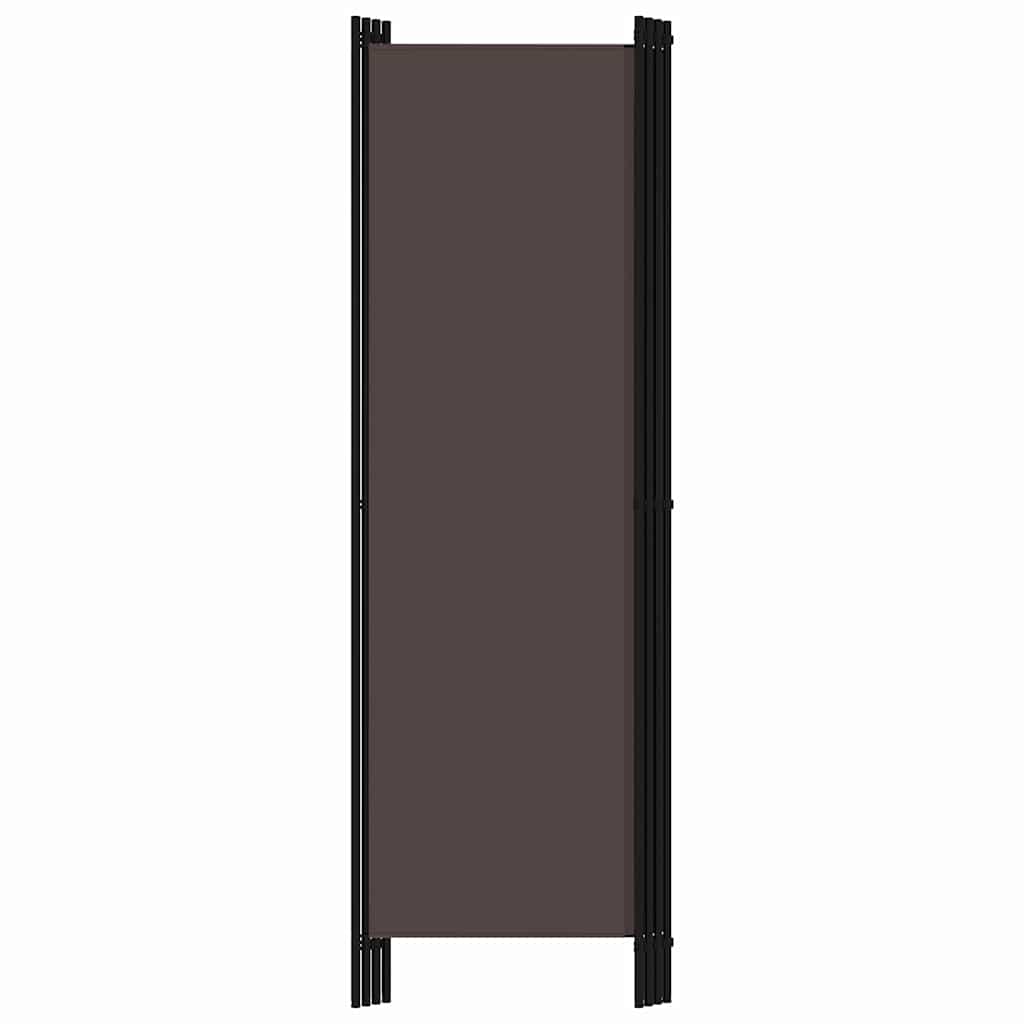 Room divider, 4-panel, brown, 200x180cm