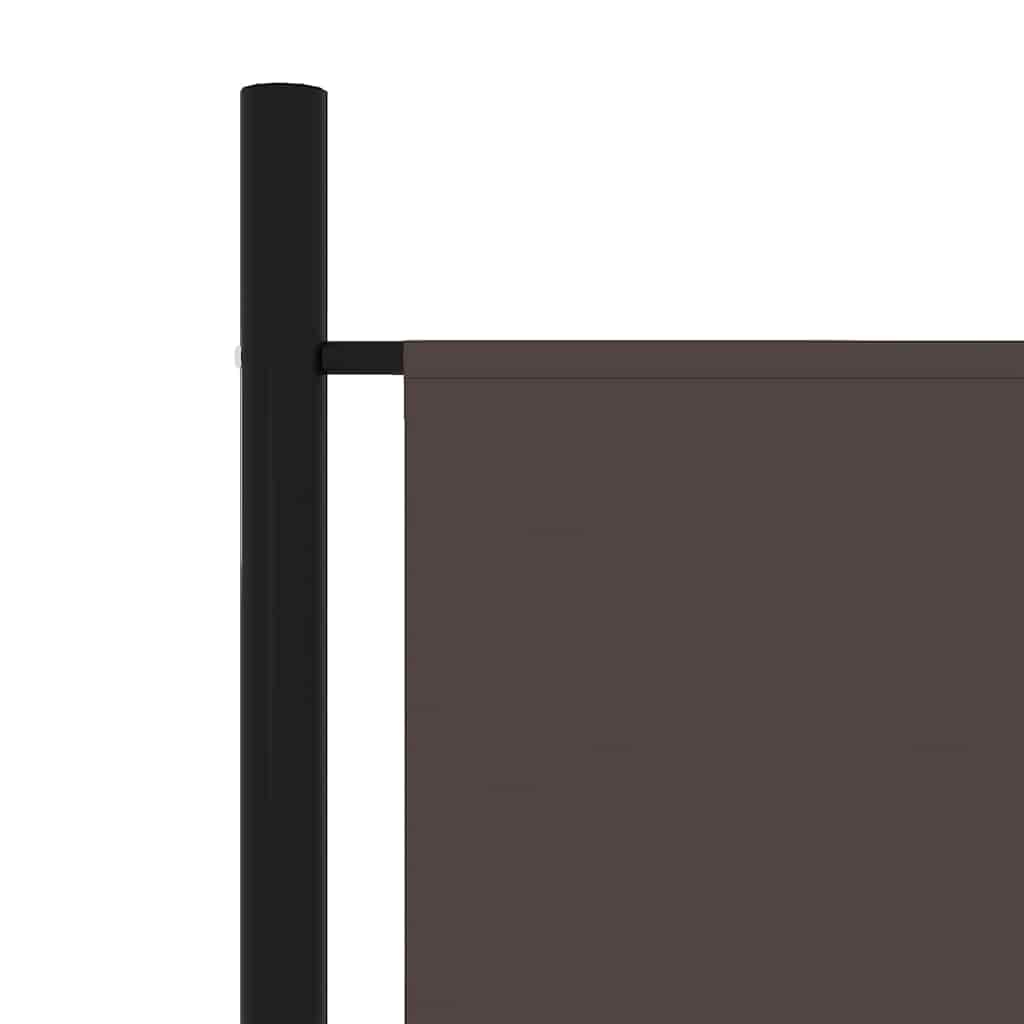 Room divider, 4-panel, brown, 200x180cm