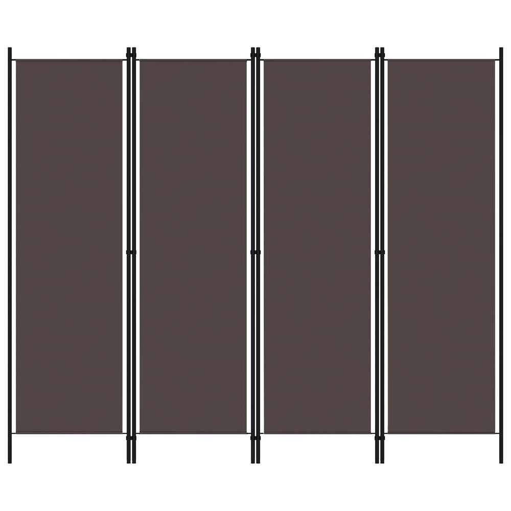 Telpu nodalītājs, 4 daļīgs, brūns, 200x180cm