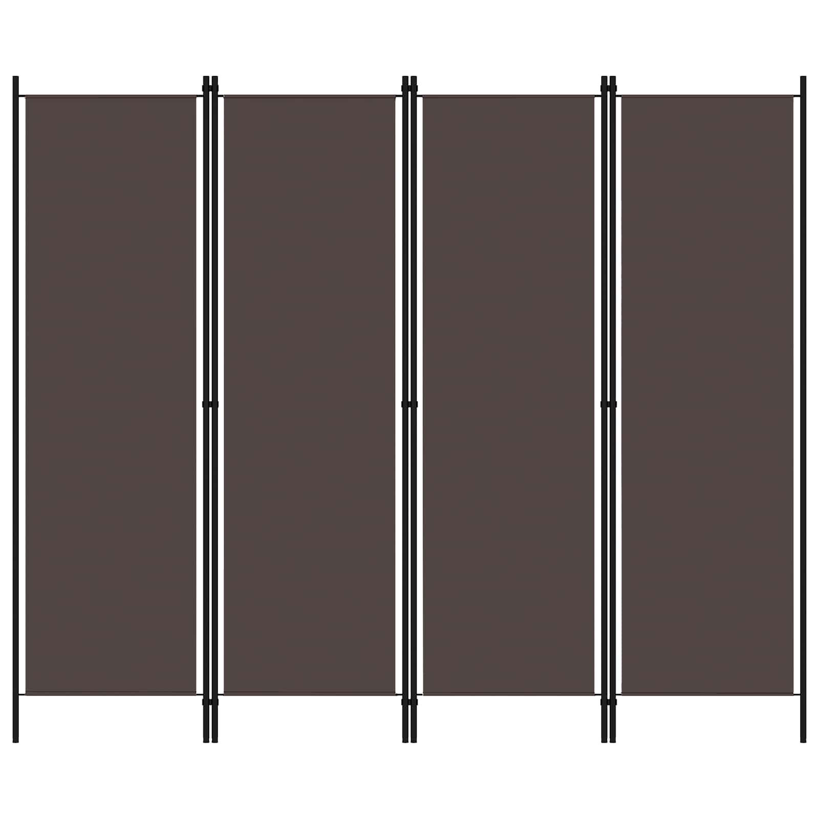 Telpu nodalītājs, 4 daļīgs, brūns, 200x180cm