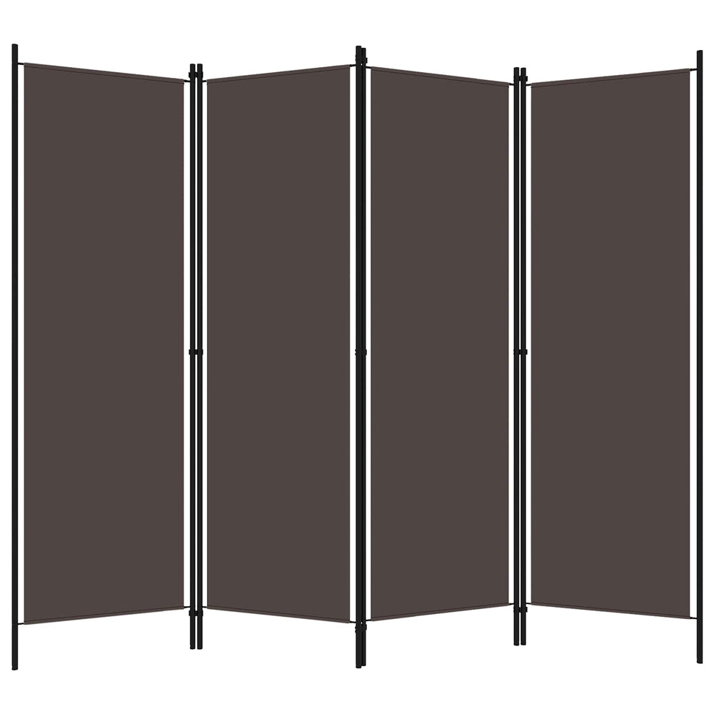 Telpu nodalītājs, 4 daļīgs, brūns, 200x180cm