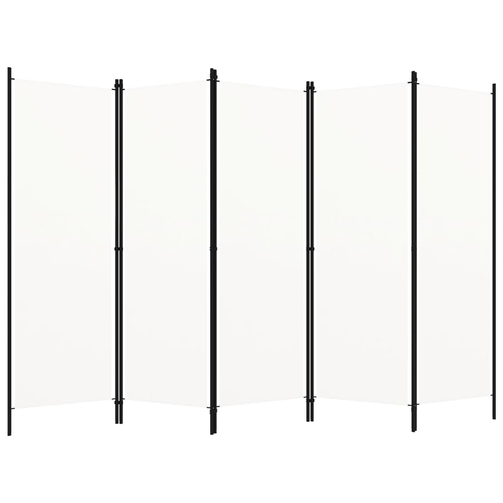 Kambario pertvara, 5 dalių, baltos spalvos, 250x180cm
