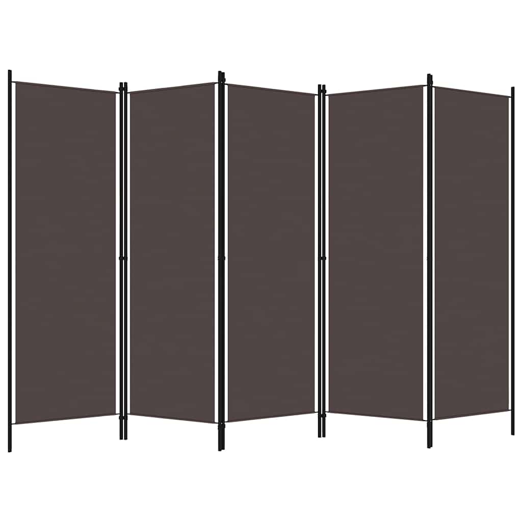 Telpas sadalītājs, 6 daļas, brūns, 300x180cm