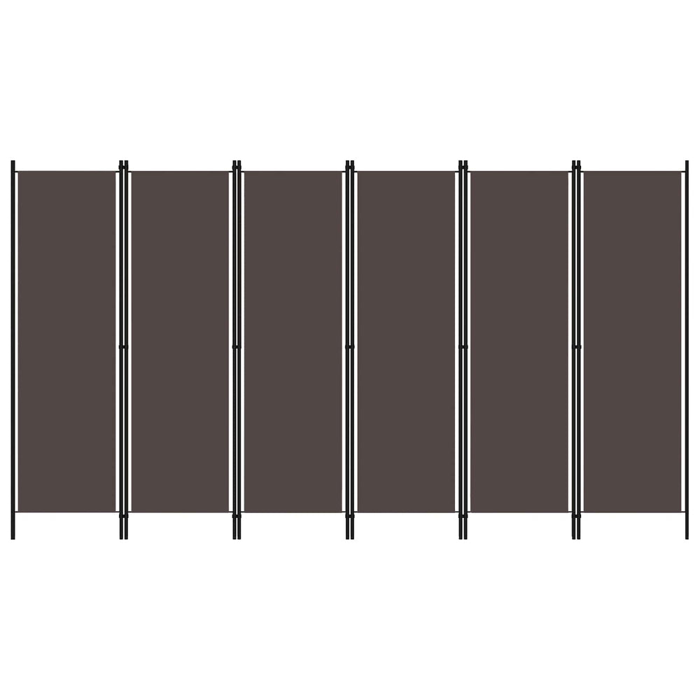 Telpas sadalītājs, 6 daļas, brūns, 300x180cm