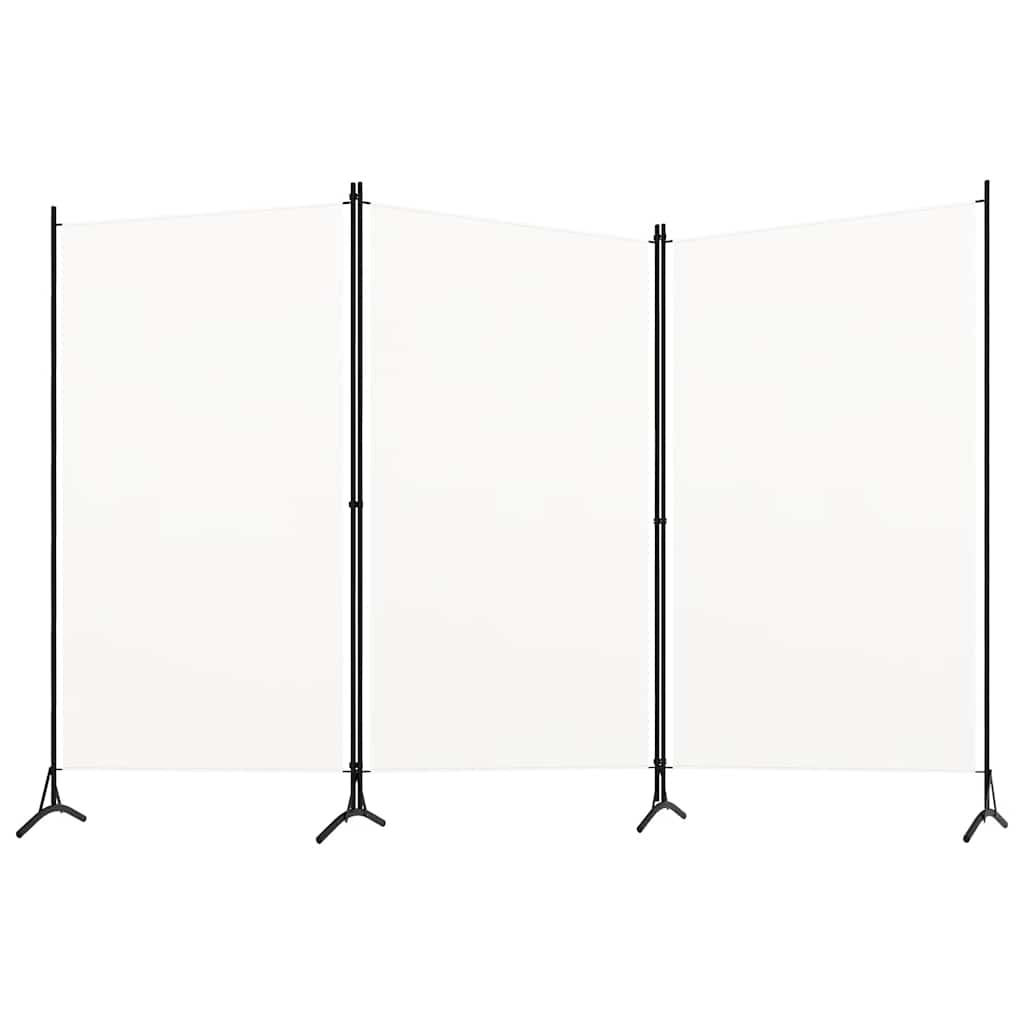 Kambario pertvara, 3 dalių, baltos spalvos, 260x180cm, audinys