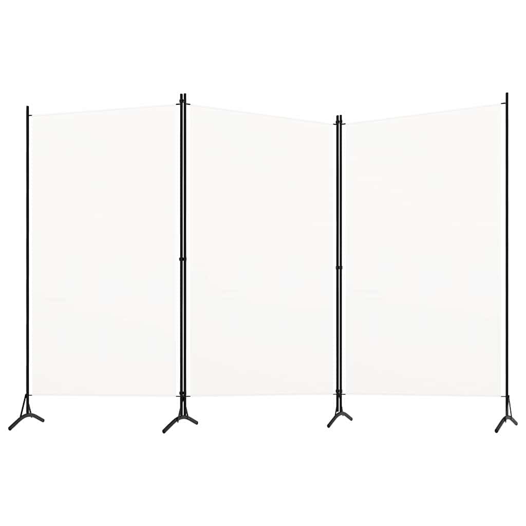 Kambario pertvara, 3 dalių, baltos spalvos, 260x180cm, audinys